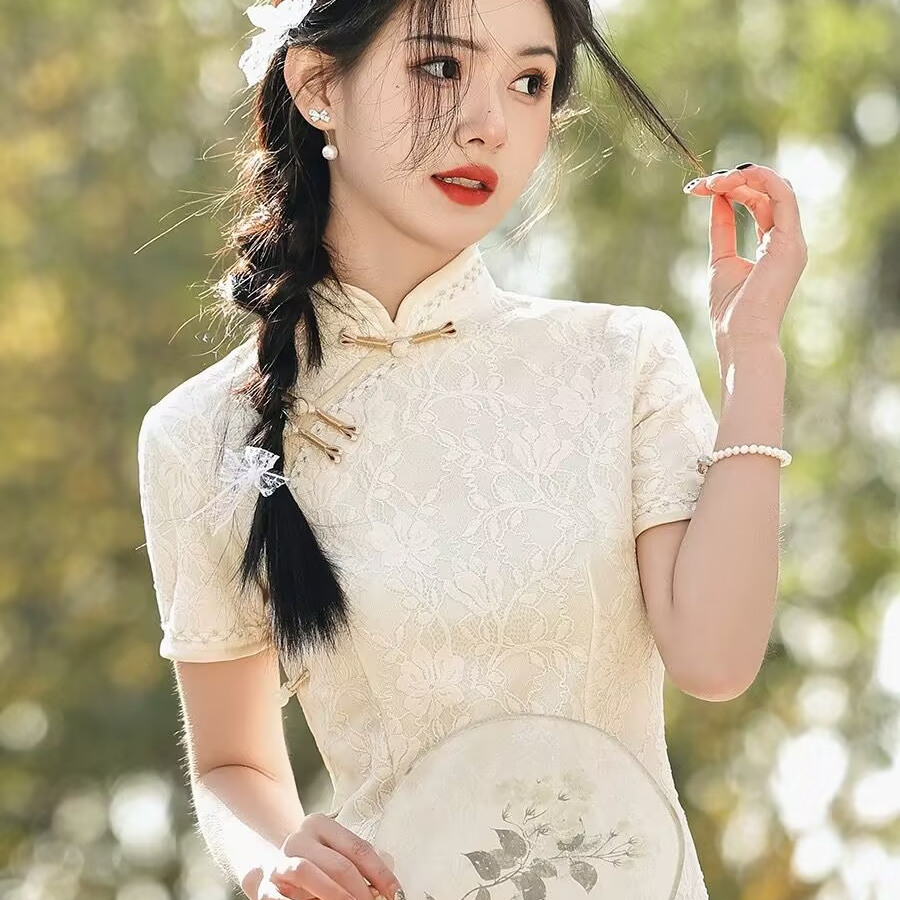 新式复古国风年轻款高端气质旗袍