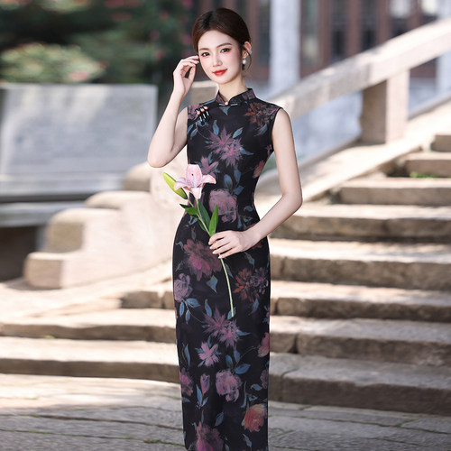 新中式复古国风无袖绝美显瘦旗袍