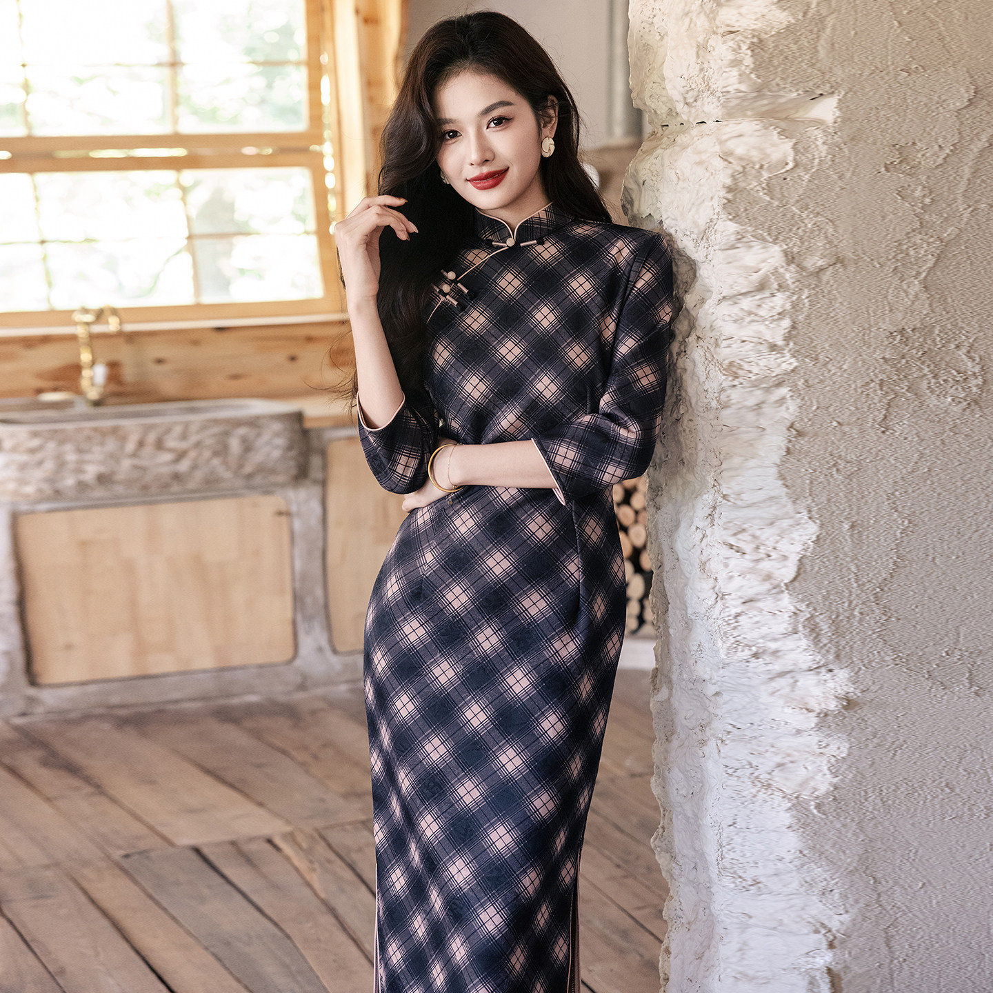 新中式复古民国风改良老上海旗袍