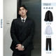 西装 黑色英伦风网红男士 外套显瘦青年学生职业工作西服 新版 春秋款