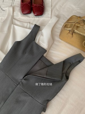 夏季无袖百搭收腰显瘦简约