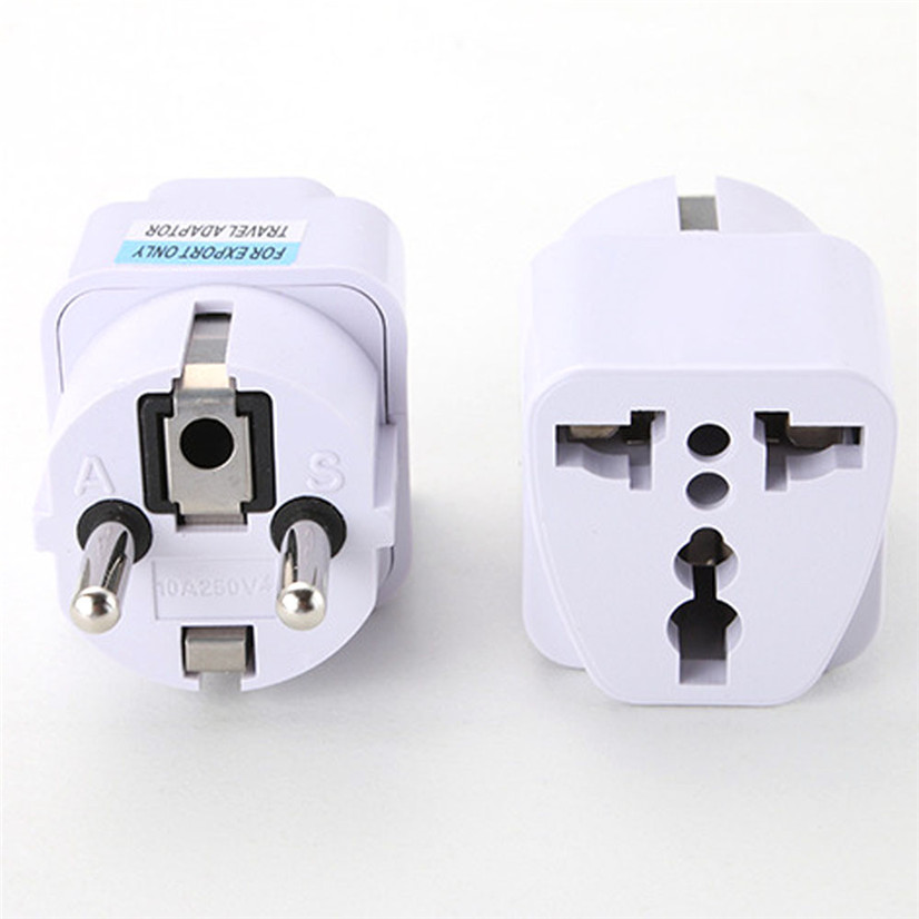 UK US AU to EU AC Power Plug Travel Charger Adapter Outlet