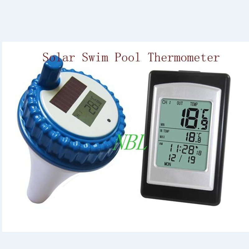 Wireless temperature and humidity meter, solar thermometer