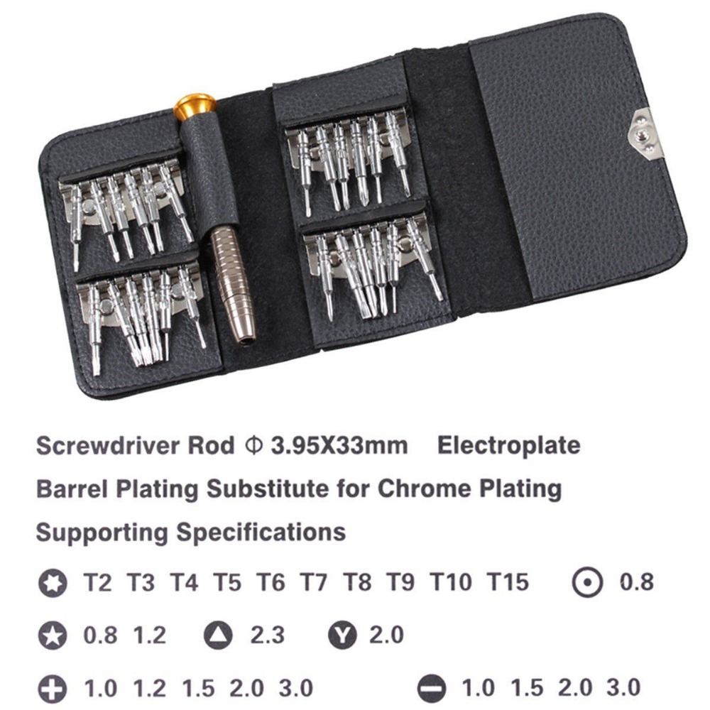 New Moiitee 25 in 1 Repair Tool Screwdriver Kit For Macbook