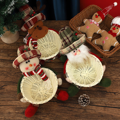 New Christmas candy basket, children's candy fruit basket