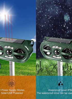 Outdoor solar bird repellent and dog repellent太阳能驱鸟器