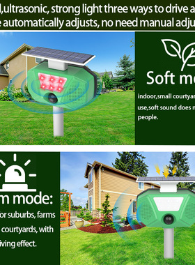 New solar powered outdoor ultrasonic rodent repellent驱鼠器