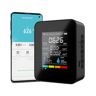 temperature and humidity air quality detector CO2 detector