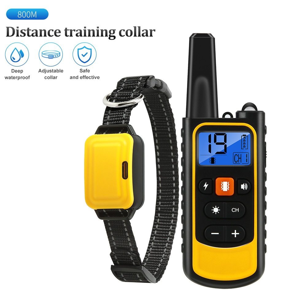 800M Remote Control Vibration Pet Collar Anti barking Device
