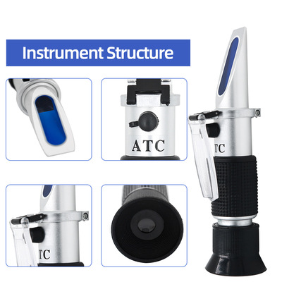 Portable high-precision refractometer 2-in-1 salinometer