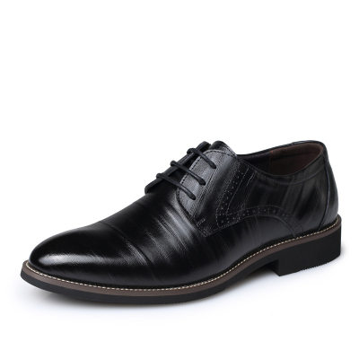 2024 Male leather shoes formal business lace shoe