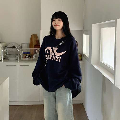 发泡sanjati潮卫衣美式休闲