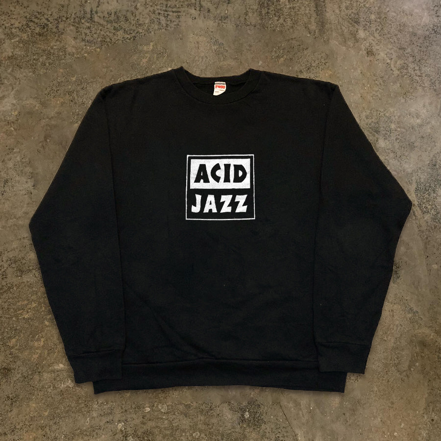BOMBA STUDIO ACID JAZZ 심플하고 다재다능한 학생 커플 라운드 넥 스웨트셔츠 루즈 벨벳 탑 트렌디