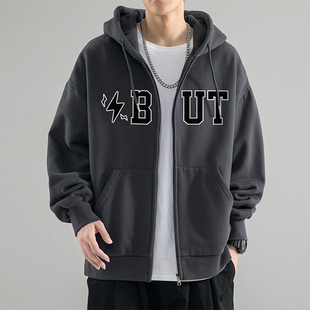 【于适同款】BONELESS夹克外套男生秋季美式潮牌连帽秋冬男士上衣