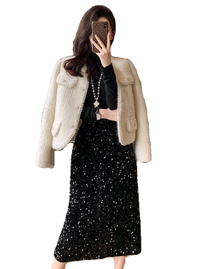 高级感千金精致洋气裙子两件套女