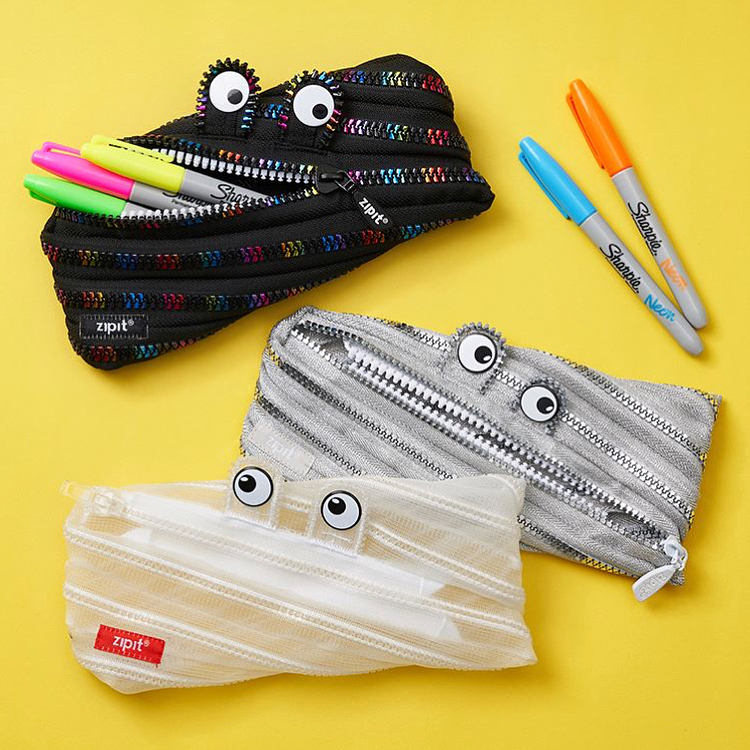 zipit半透明文具口红礼物笔袋