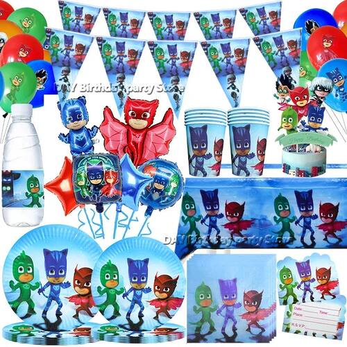 Pj masks Boys Theme Birthday Party Decoration Paper Tablewar