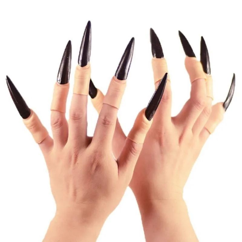 Finger Nail Cover False Nails Witch Fingernail Claws Hallowe