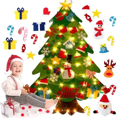 DIY Felt Toddler Christmas Tree, Feltpinetree Christmas with