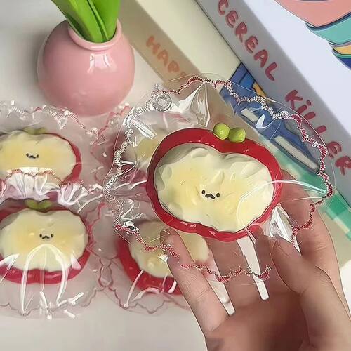 Red Apple Strawberry Egg Tart Strawberry Cream Bar Squishy S