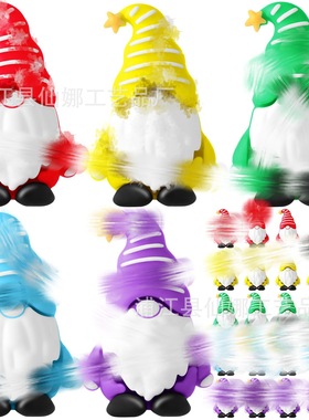 Mini Dwarf Statue Dwarf Man Small Doll Micro Landscape Chris