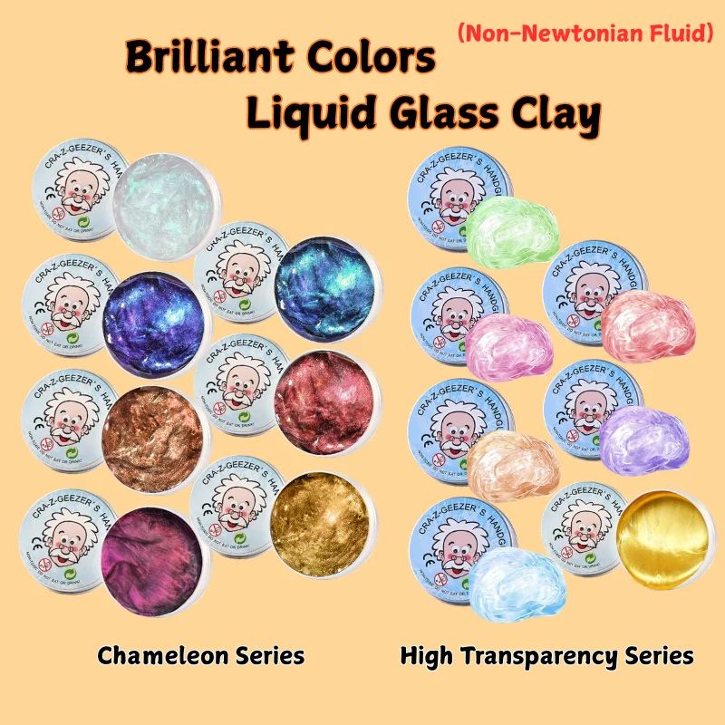 Color Non Newtonian Fluid Transparent Lab Putty Bouncing Mod