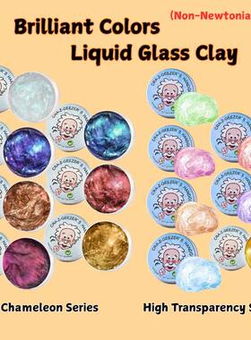 Color Non Newtonian Fluid Transparent Lab Putty Bouncing Mod