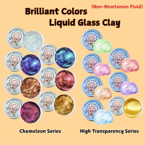 Color Non Newtonian Fluid Transparent Lab Putty Bouncing Mod