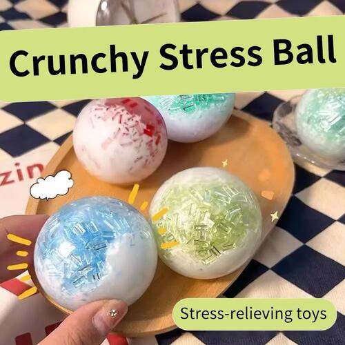 Squeeze Stress Relief Ball Toy Cream Ice Stick Handmade Ribb