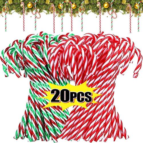 Christmas Candy Canes Xmas Tree Acrylic Crutch Hanging Penda