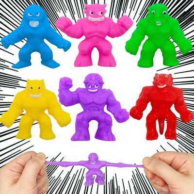 1-5pcs Kids Character Stretching Monster Squeezing Soft Mud