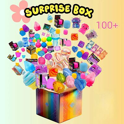 100+ Mystery Fidget Toy Blind Box ,Simulated Food,Antistress