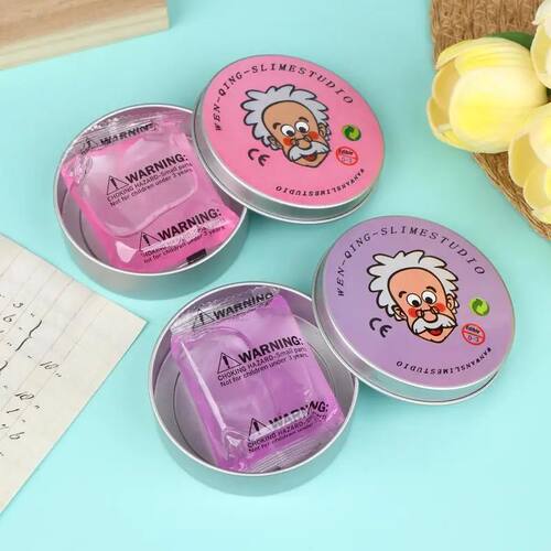Colorful Liquid Glass Crystal Mud Slime - Non-Stick Stress R
