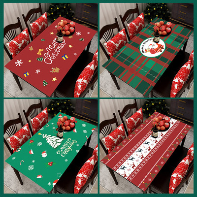 Christmas Tablecloth Household Festive Tablecloth Waterproof