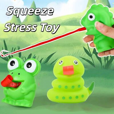 Squishy Fidget Squeeze Toys Creative Novelty Frog Dinosaur S