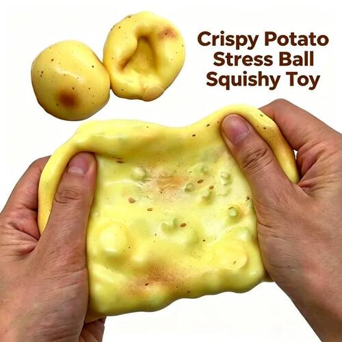 Crunchy Squishy Potato Stress Ball Squeeze Toy Crispy Potato