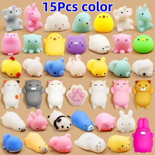 15 Pcs Mini Release Stress Animal Pinch Music Children Simul