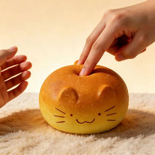 Soft Squishy Totoro Bread Fidgets Toys Cute Kitty Bread Vent