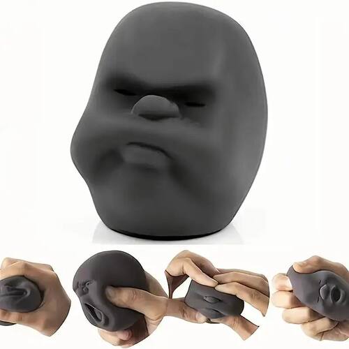 1 Pc Fun Simulated Human Face Emotion Ball, Fidget Toy Decom