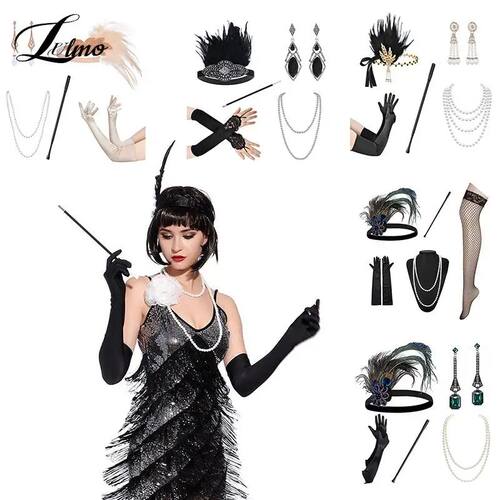 1set 1920's Cosplay Flapper Halloween Charleston Costume 192