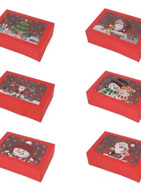 6PCS Treat boxes For Donuts Cupcake Candy Gift Giving Holida