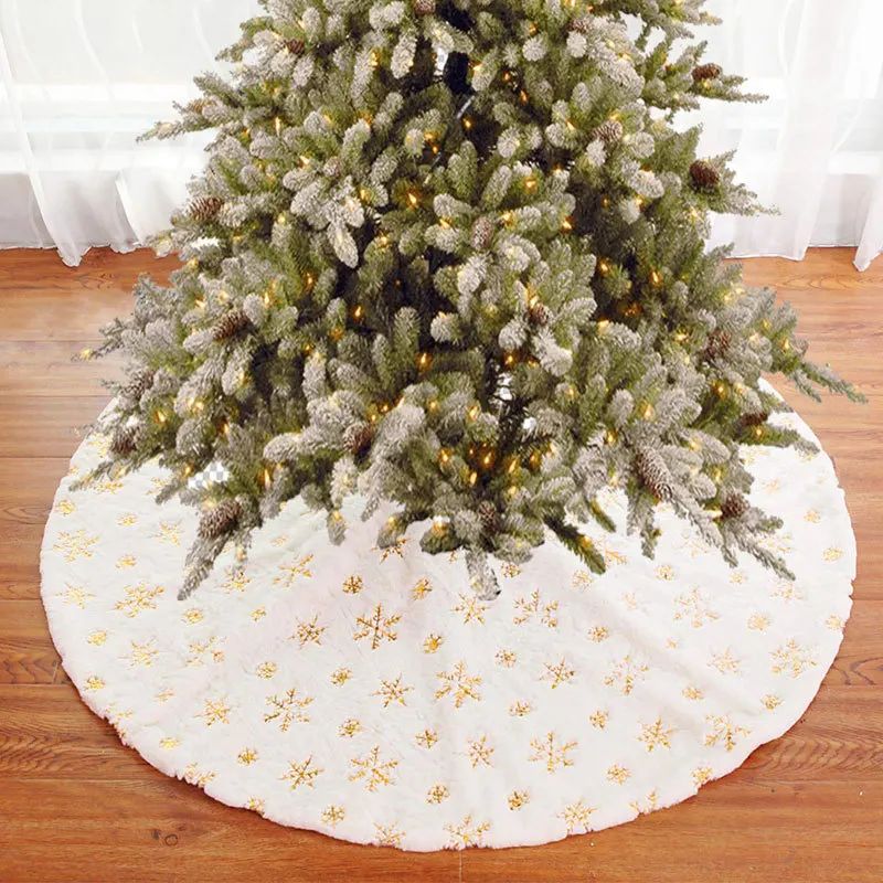 Mini Christmas Tree Skirt Christmas Tree Carpet Mat Cover Na
