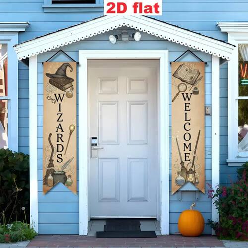 Set of 2 | 2D Flat-Style | Wizard & Magic-Themed Decorative - 封面
