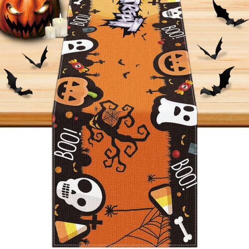 Halloween Holiday Table Runners for Indoor Family Dinner Fri