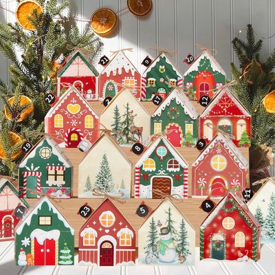 Christmas Candy Box House Shape Gift Boxes Merry Christmas D