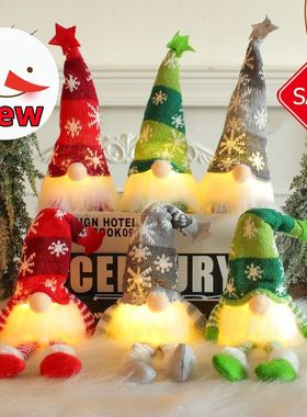 New 6 Styles Glowing Gnome Christmas Faceless Doll Merry Chr