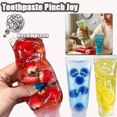 1PC Toothpaste Squishy Slow Rising Small Squeeze Ball Stress