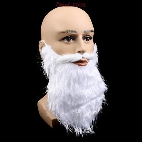 Party Performance Props Santa Claus White Beard White Eyebro