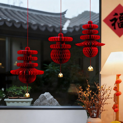 New Year Decorations Three-dimensional Spring Lantern Pendan