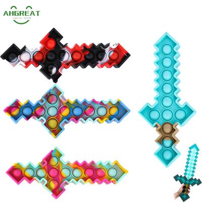 New Sword Pop Fidget Toys Push Bubble Puzzle Simple Dimple S